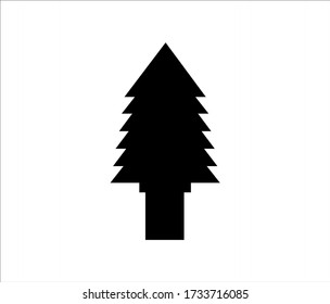 Spruce tree icon vector isolated