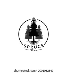 Spruce tree logo design inspiration