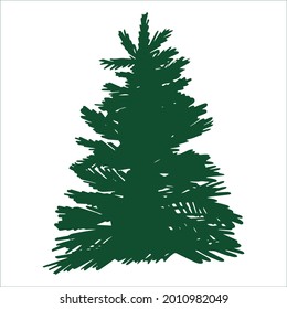 spruce. tree. new Year. Christmas