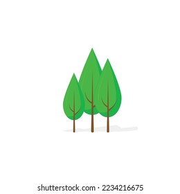 Spruce tree on white background vector graphics