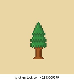 árbol de picaduras en el estilo de píxeles