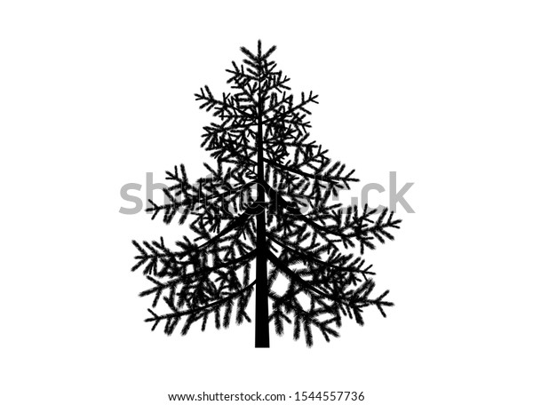 Spruce Tree Silhouette Vector Spruce Icon Stock Vector Royalty Free 1544557736 Shutterstock 