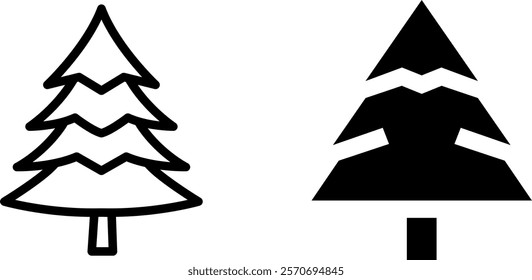 "Spruce Vector Icon Set: Nature-Inspired Designs for Forest and Environmental Projects"