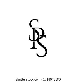 sps letter original monogram logo design