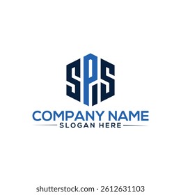 sps modern Letter Logo Vector Design. Minimal sps logo template background in illustrator