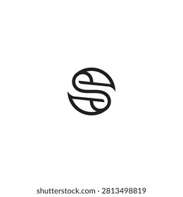 SPS vector technology round line design logo