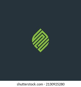 SPU OR SPC LEAF LOGO DESIGN