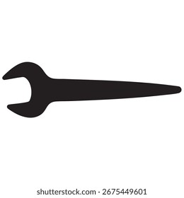 Spud wrench for large nuts vector
