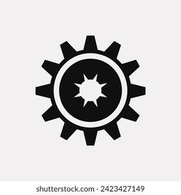 Spur gear icon - Simple Vector Illustration