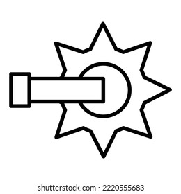Spur icon vector image. Can also be used for web apps, mobile apps and print media.