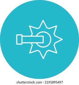 Spur line circle icon vector image. Can also be used for web apps, mobile apps and print media.