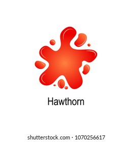 spurt of hawthorn juice icon. Element of colored splash illustration. Premium quality graphic design icon. Signs and symbols collection icon for websites, web design, mobile app on white background