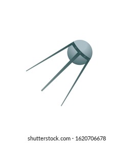 Sputnik 1 icon. Clipart image isolated on white background