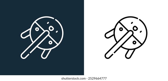 sputnik icon isolated on white and black colors. sputnik outline linear vector icon from astronomy collection for mobile apps, web and ui.
