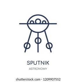 Sputnik icon. Sputnik linear symbol design from Astronomy collection.