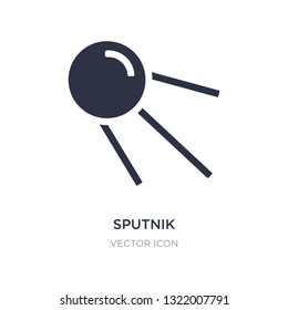 sputnik icon on white background. Simple element illustration from Astronomy concept. sputnik sign icon symbol design.