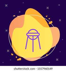 Sputnik icon - Vector. Spage concept illustration.abstract vector background