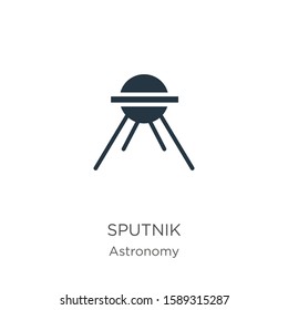 Sputnik icon vector. Trendy flat sputnik icon from astronomy collection isolated on white background. Vector illustration can be used for web and mobile graphic design, logo, eps10
