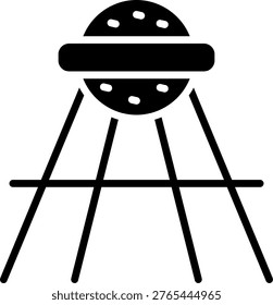 Sputnik Line Icon Vector Design