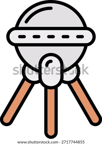 Sputnik New Creative Icon Design Vector