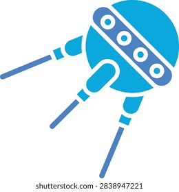 Sputnik vector icon. Can be used for printing, mobile and web applications.