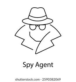 Spy Agent – Disguised Figure Representing Cyber Espionage