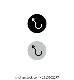 spy agent, secret agent, hacker. Mysterious man in black suit with the mask on white background. Secret service agent icon. - Vector