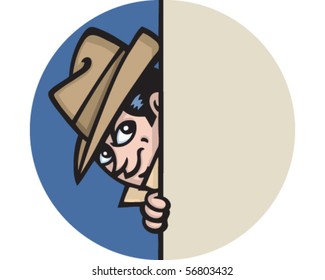 Spy behind Wall