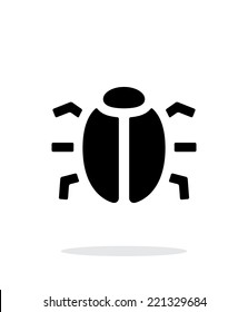 Spy bug icon on white background. Vector illustration.