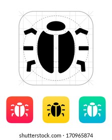 Spy bug icon. Vector illustration.