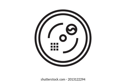Icono de cámara espía. Diseño del logo de la cámara de seguridad de moda sobre fondo blanco de la colección inteligente. Idóneo para aplicaciones web, aplicaciones móviles y medios impresos.