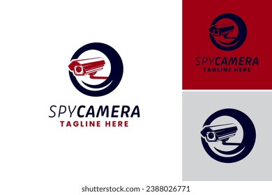 "Spy Camera Logo" is a design asset that represents a logo for a surveillance or security company with a focus on hidden cameras.