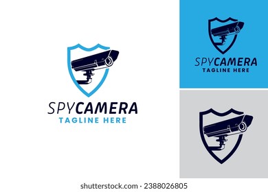 "Spy Camera Logo" is a design asset that represents a logo for a surveillance or security company with a focus on hidden cameras.