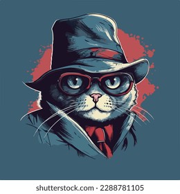 Spy Cat , Chat mit Hut