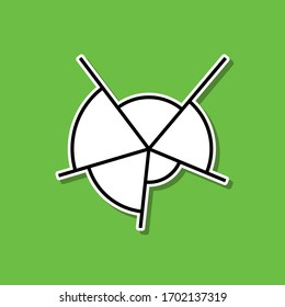 Icono de etiqueta de línea de gráfico espía. Línea delgada simple, vector de esquema e iconos de diagrama para ui y ux, sitio web o aplicación móvil