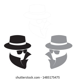 spy club image black man vector