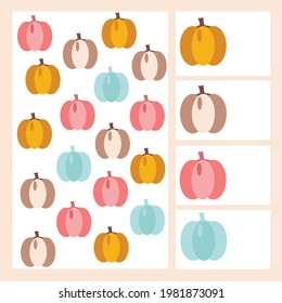 I spy with colour pumpkins. Kids mini game for development.