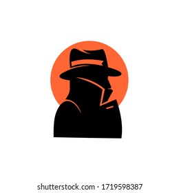 Spy, Detective Agency Vector Sign. Vintage Label. Private Detective Logo.