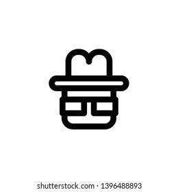spy, detective icon vector illustration