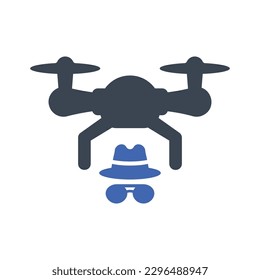 Spy drone icon, Vector Graphics