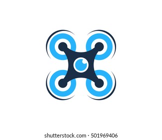Spy Drone Logo Design Template