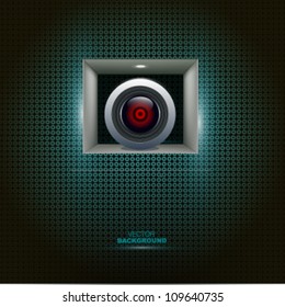 spy eye abstract vector background