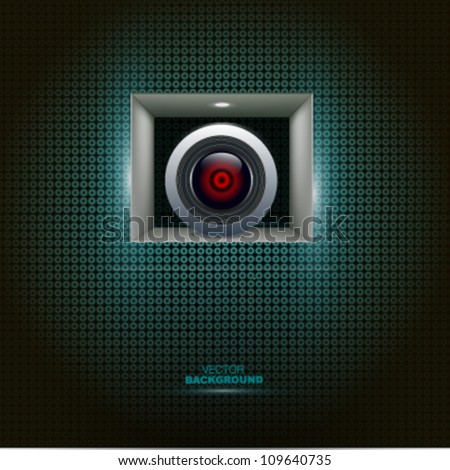 spy eye abstract vector background