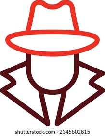 Spy Glyph Two Color Icon For Personal And Commercial Use.
