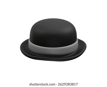 Renderização de ícone do Spy Hat 3D Illustration. Ilustração de renderização de Ícone 3D do Detetive Hat