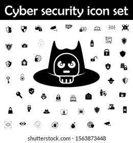 Spy hat icon. Cyber security icons universal set for web and mobile svg