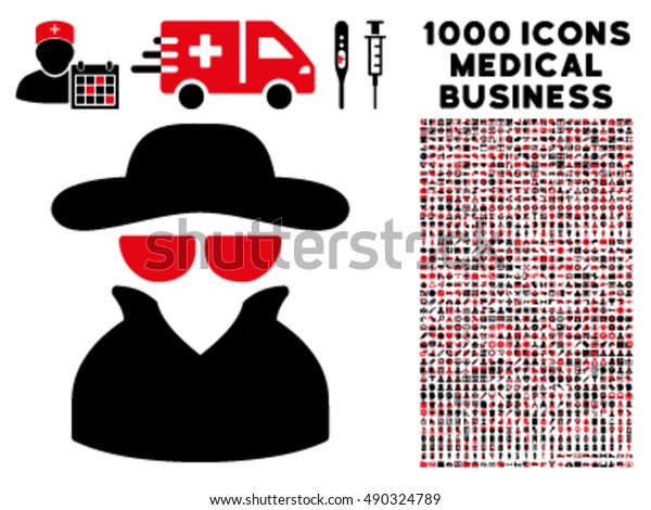 Spy Icon 1000 Medical Business Intensive Stock Vector Royalty Free