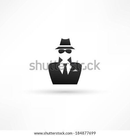Spy Icon Stock Vector (Royalty Free) 184877699 - Shutterstock
