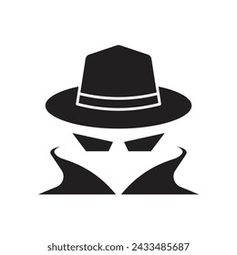 Spy icon design, isolated on white background, vector illustration