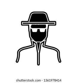 spy icon. Element of Proffecions for mobile concept and web apps icon. Glyph, flat icon for website design and development, app development